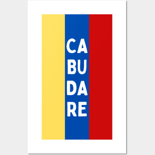 Cabudare City in Venezuelan Flag Colors Vertical Posters and Art